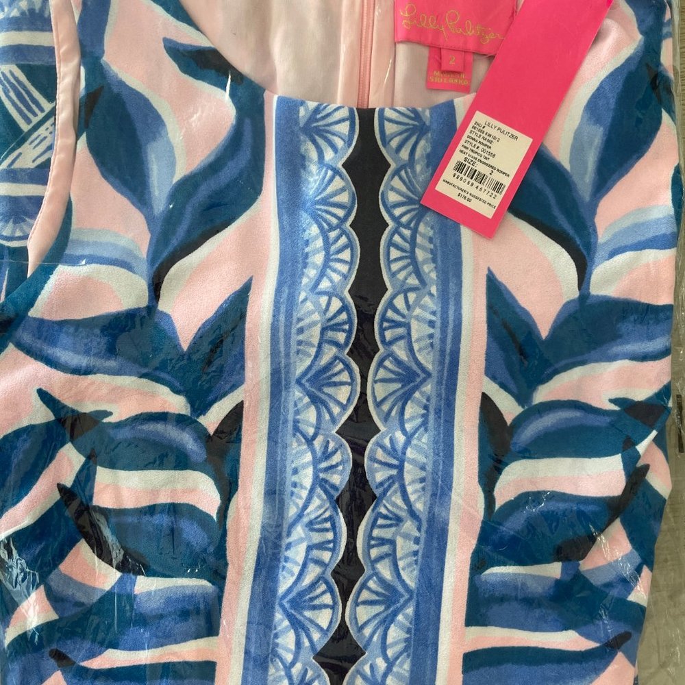Lilly Pulitzer Donna Romper Pink Tropics Tint Sizes 00  or 2 - $178 - Picture 5 of 9